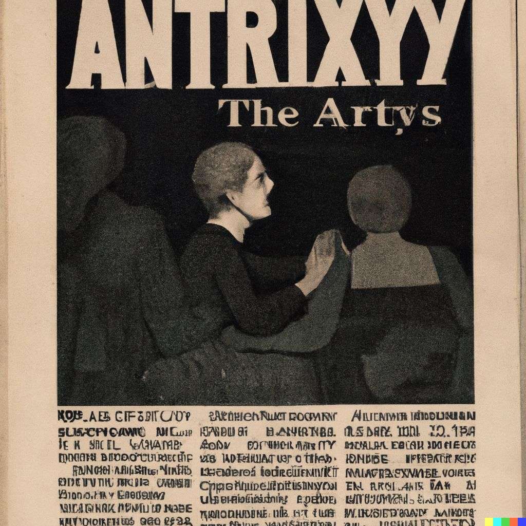 a representation of anxiety, front page of The New York Times, 1920